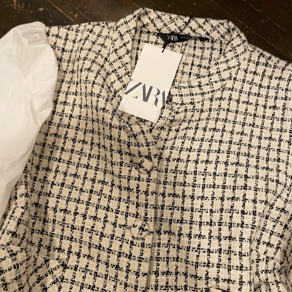 Zara crop top blouse